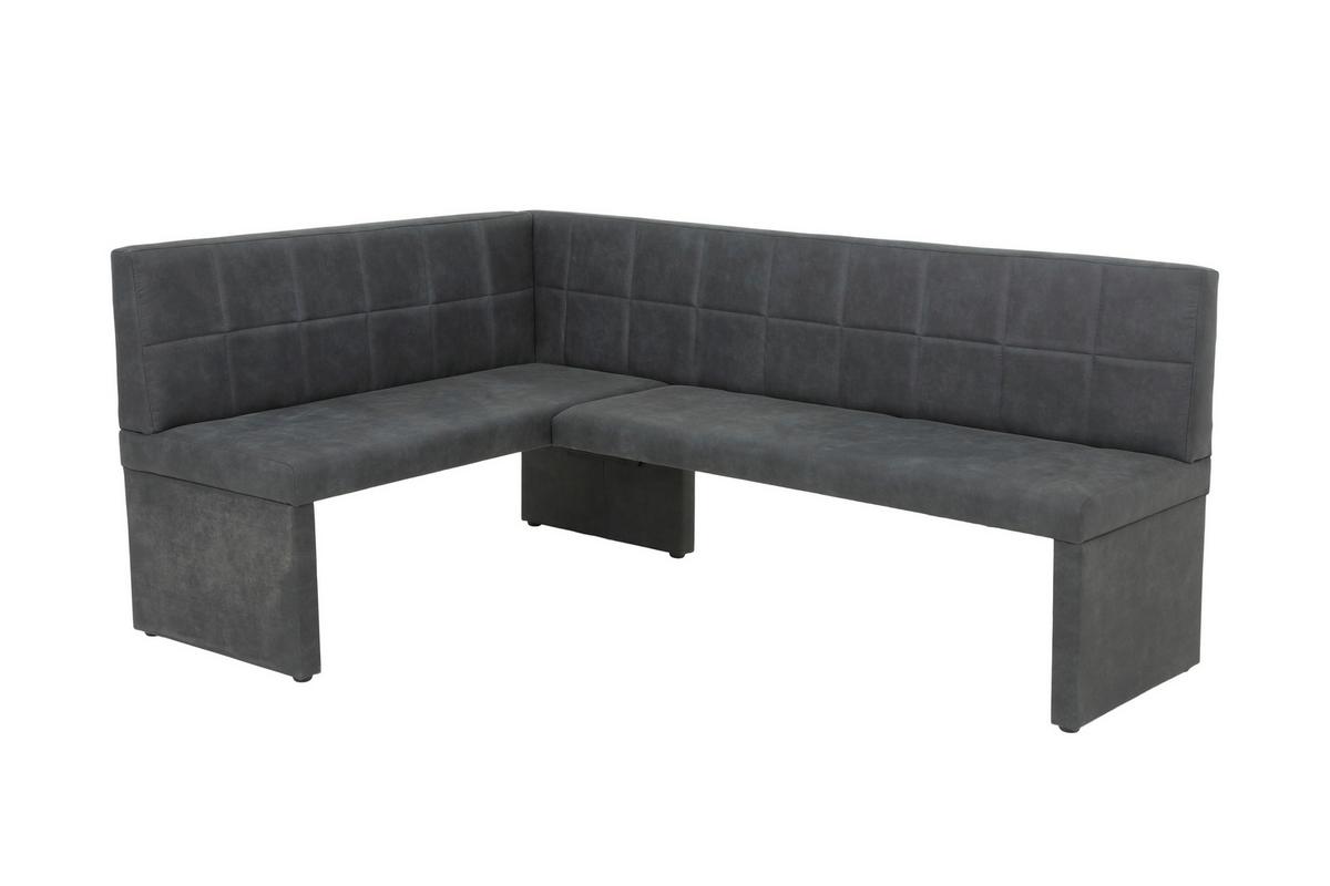 Eckbank Melanie Reb - Anthrazit, MODERN, Holz/Textil (200/90cm) - MID.YOU