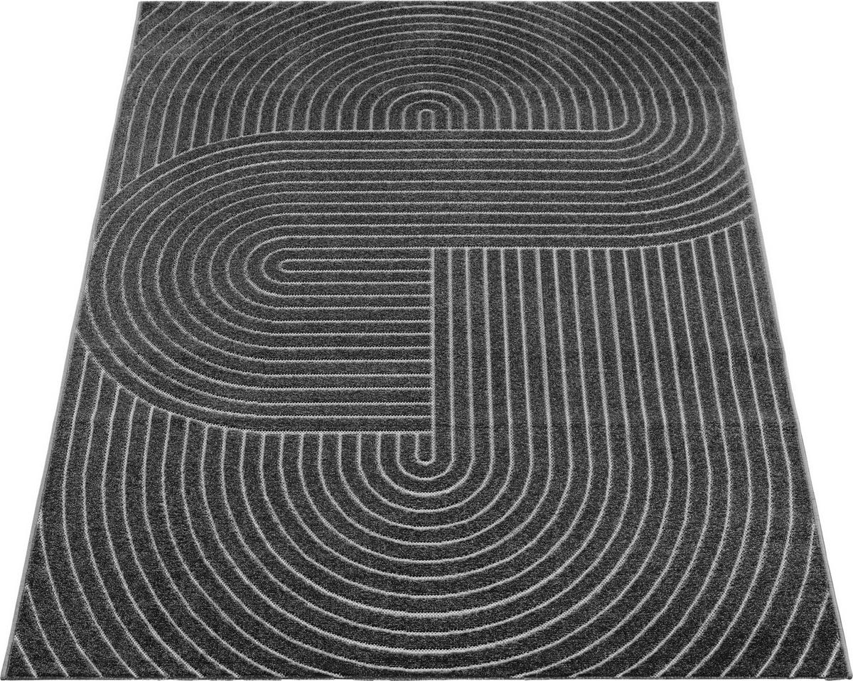 Outdoorteppich Tenerife Plus 140x200 Cm - Anthrazit, KONVENTIONELL, Textil (140/200cm)