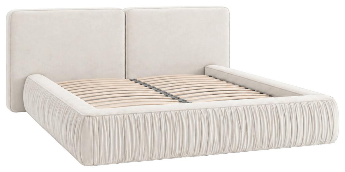 POLSTERBETT Vanessa Creme 160x200cm - Creme/Schwarz, MODERN, Holz/Metall (160/200cm) - MID.YOU