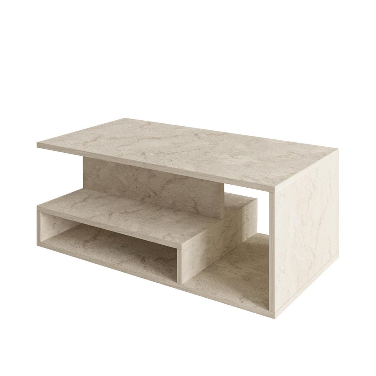 Couchtisch Vera Beige B: 90 Cm - Beige, Design, Holzwerkstoff (90/45/35cm) - Livetastic