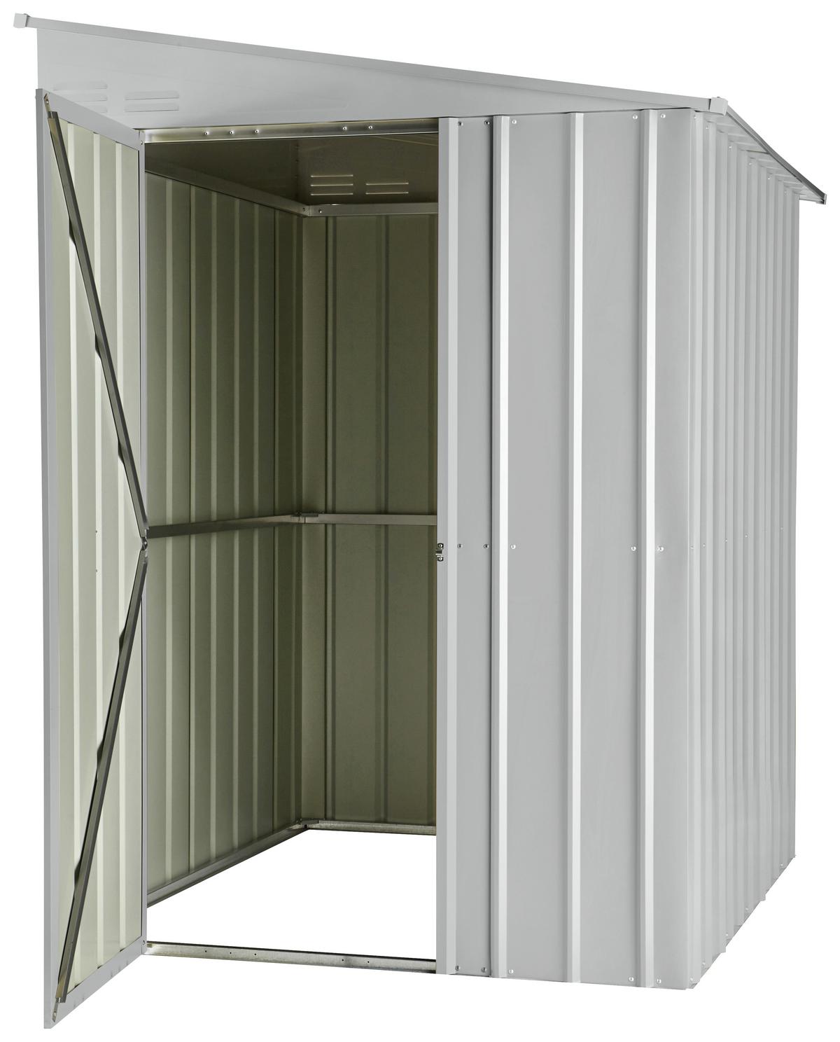 Gerätehaus Ohne Boden 155x203x180 Cm - Silberfarben, Basics, Metall (155/203/180cm)
