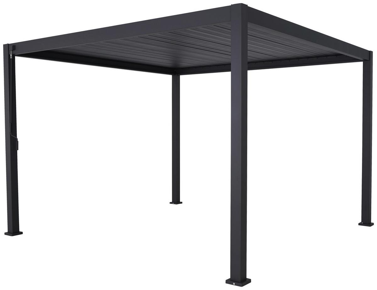 PERGOLA DELUXE 360X360CM ANTHRAZIT - Anthrazit, MODERN, Metall (360/250/360cm) - Gardenson