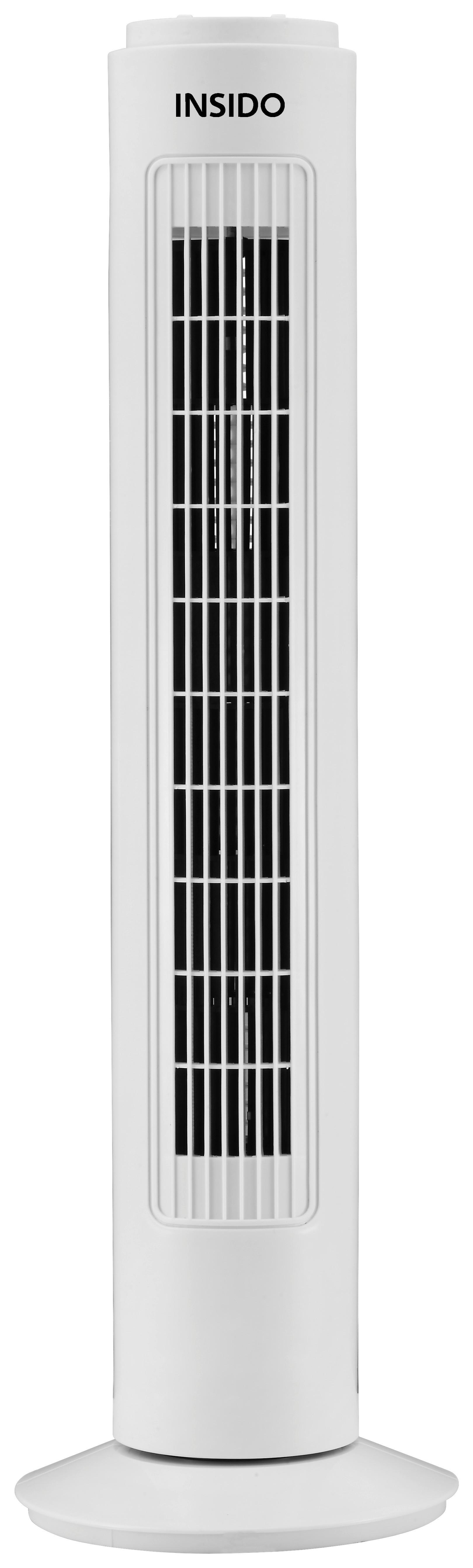 Sloupový Ventilátor Laurenz - bílá, plast (22/74cm) - Insido