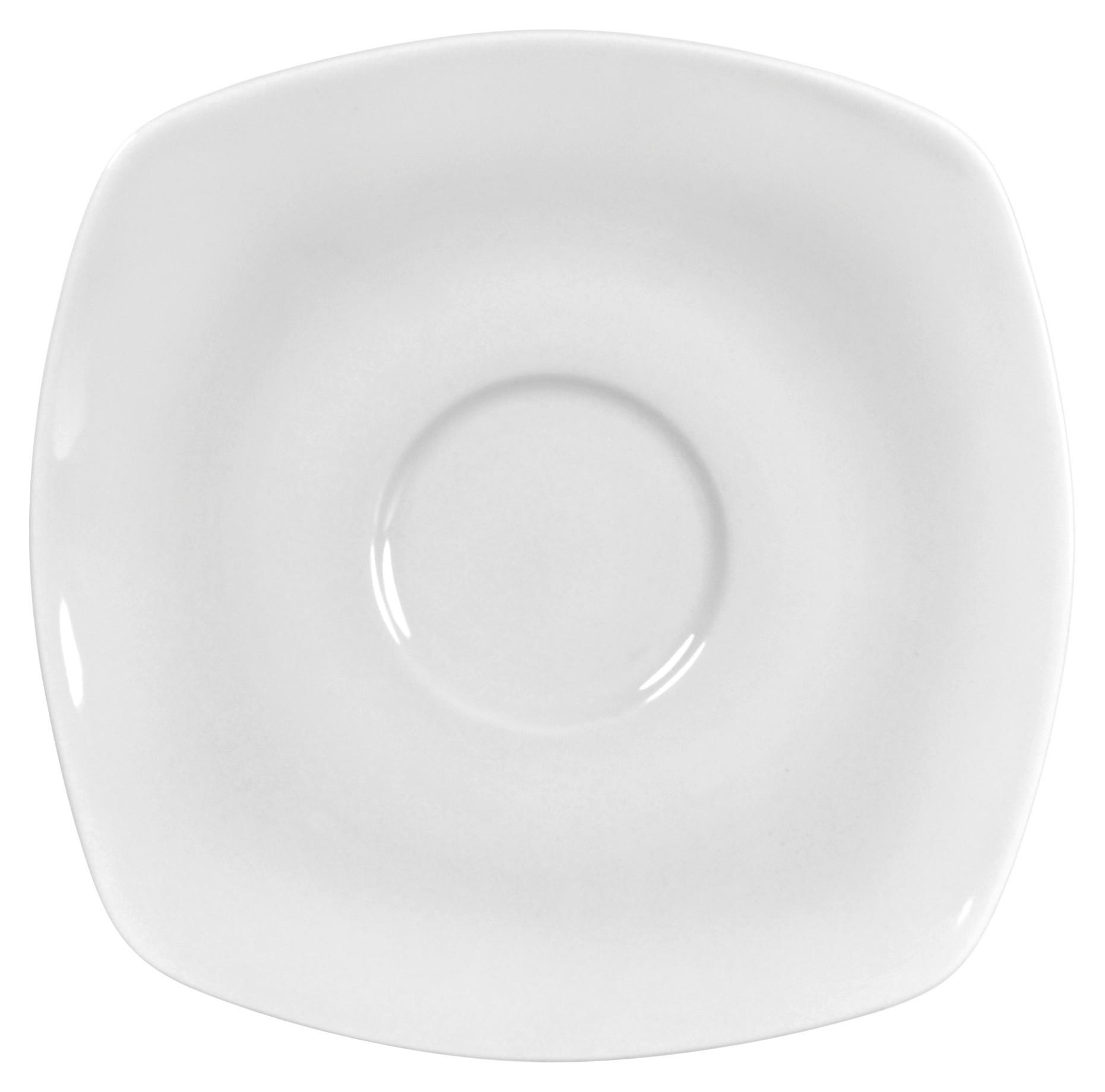 Csészealj Maya - fehér, Modern, kerámia (14/14cm) - Luca Bessoni