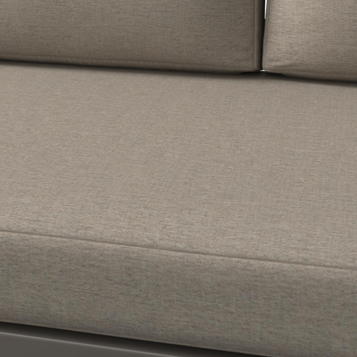 Loungegarnitur Zamora - Graubraun/Beigebraun, MODERN, Textil/Metall (105/35,5/50cm) - Beldano