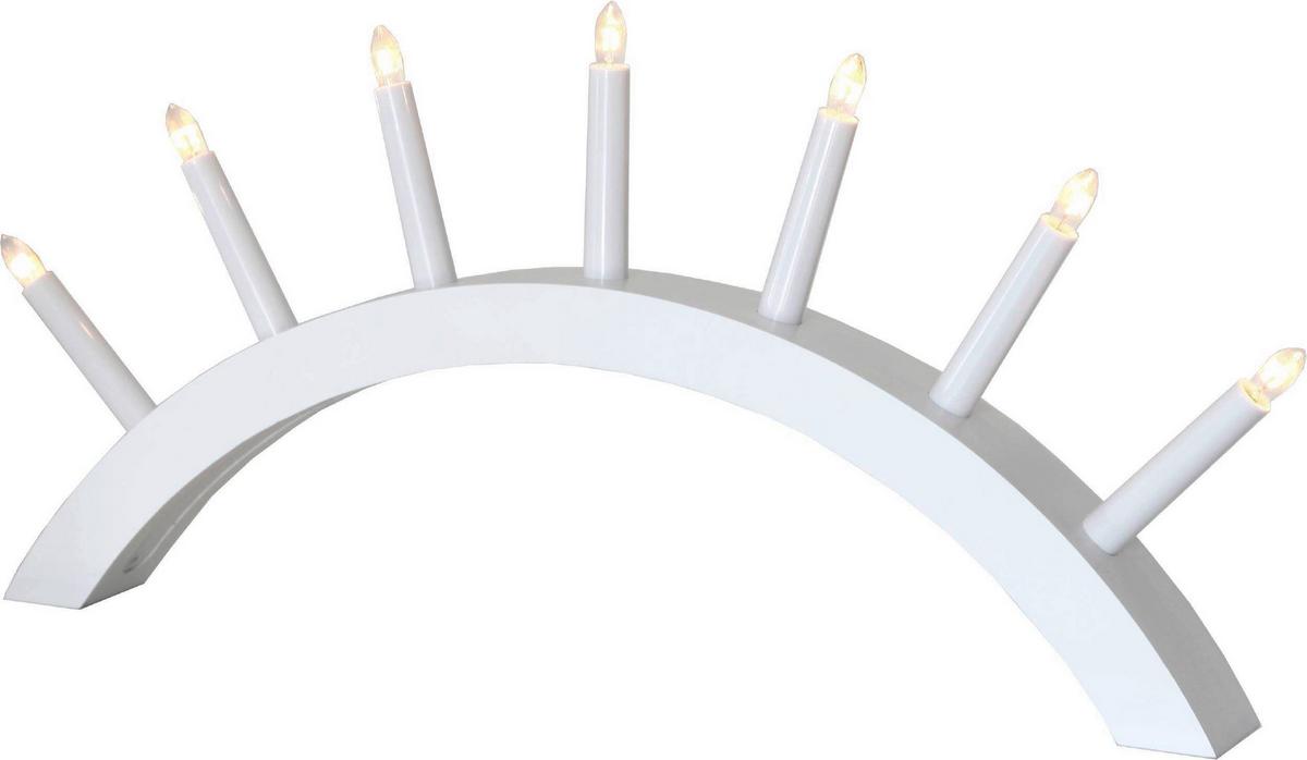 LED-Kerze 230-00 Kerzenständer - Weiß, Basics, Holz/Kunststoff (58/6/29cm) - Eglo