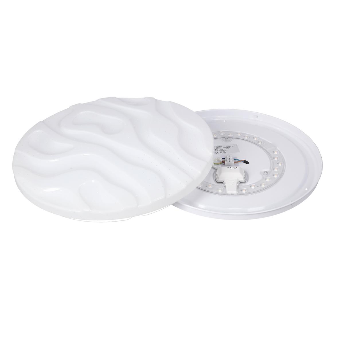Led-deckenleuchte 12-11268 Nevada - Weiß, KONVENTIONELL, Kunststoff/Metall (29/29/6cm)