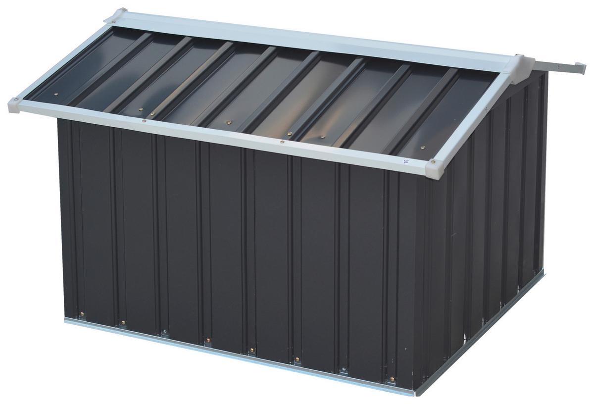 Kleingarage Robus - Anthrazit, MODERN, Metall (86/100/63,5cm) - Homezone