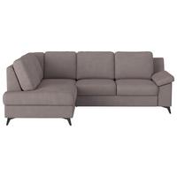Ecksofa Boom, Taupe S: 170x242 cm - Taupe/Schwarz, KONVENTIONELL, Textil (170/242cm) - Cotta