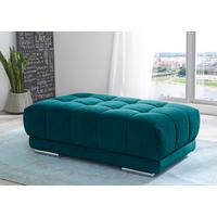 Taburet IBA, tyrkysová - tyrkysová, Lifestyle, textil (126/42/76cm)