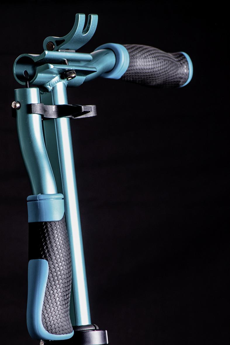 Scooter Six Degrees 514 Türkis Ø 230/215 Mm, Klappbar - Türkis/Schwarz, Basics, Metall (93,5/34,5/105,5cm)