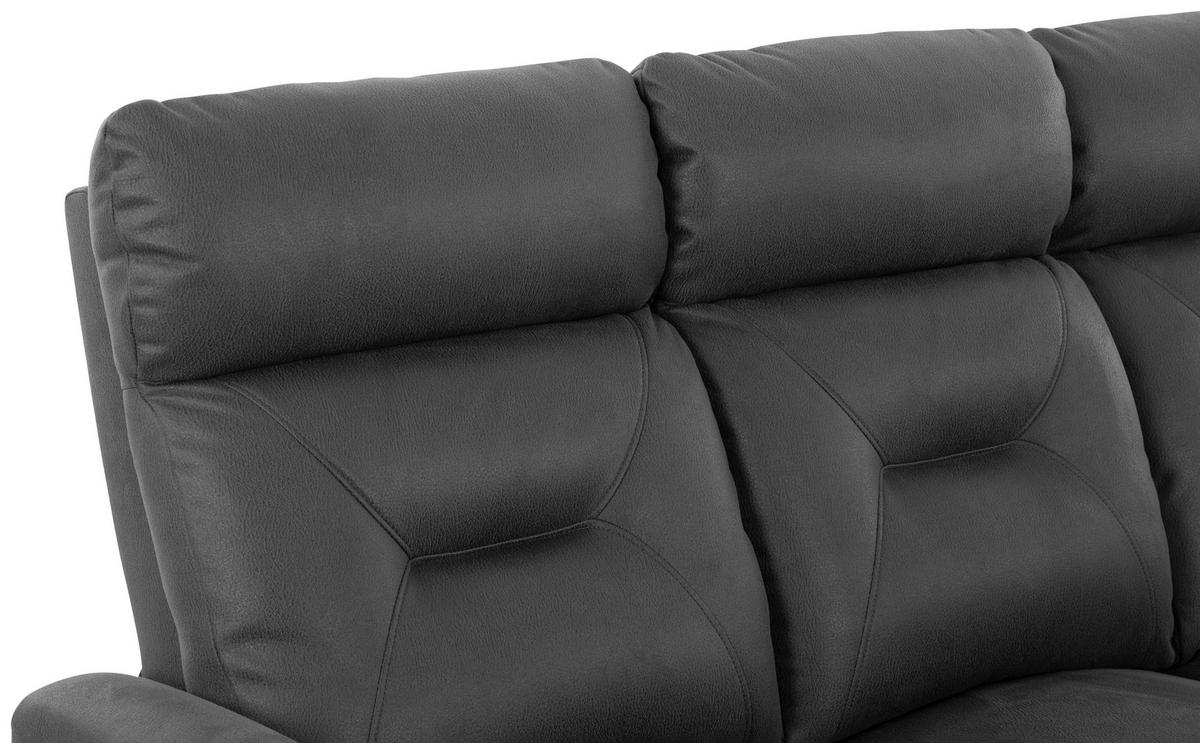 3-sitzer-sofa Aureli Schwarz B: 186,5 Cm - Schwarz, Basics, Holz/Textil (186,5/102,5/92,5cm) - Livetastic