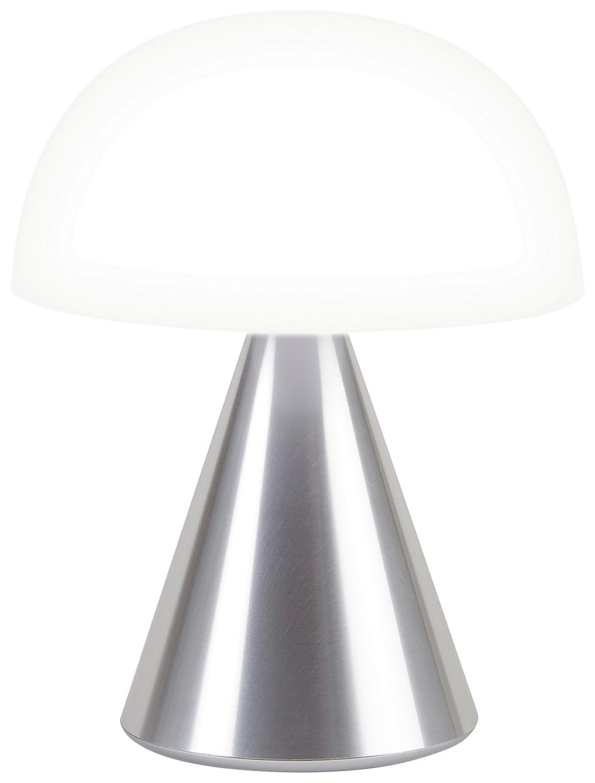 Akku-tischleuchte Lexon Mina L - Alufarben, Design, Kunststoff/Metall (14/17/14cm)