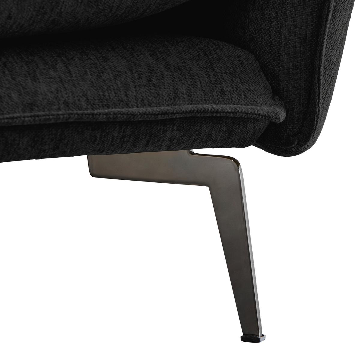 Sessel Skye Schwarz B: 96 Cm - Schwarz, Design, Textil (96/84/100cm) - Livetastic