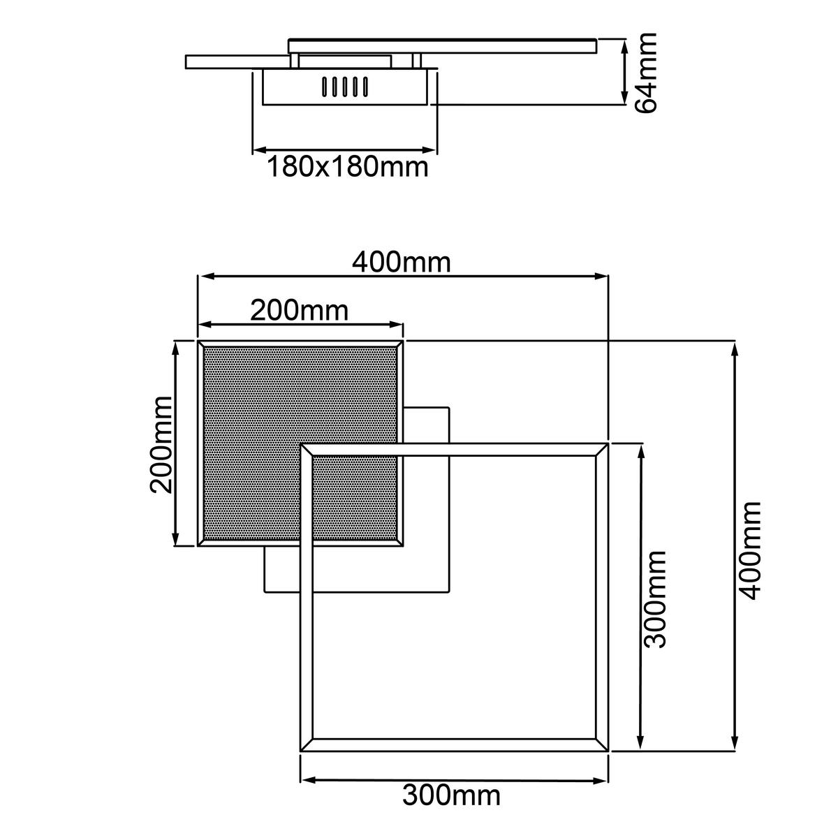 Led-deckenleuchte Zelia L: 40 Cm Mit 3 Helligkeitsstufen - Nickelfarben, Design, Kunststoff/Metall (6,4/40/40cm) - Brilliant