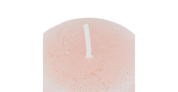 Stumpenkerze Saphira Altrosa Ø/H: 6,8/9 cm - Altrosa, Basics (6,8/9cm) - Ondega
