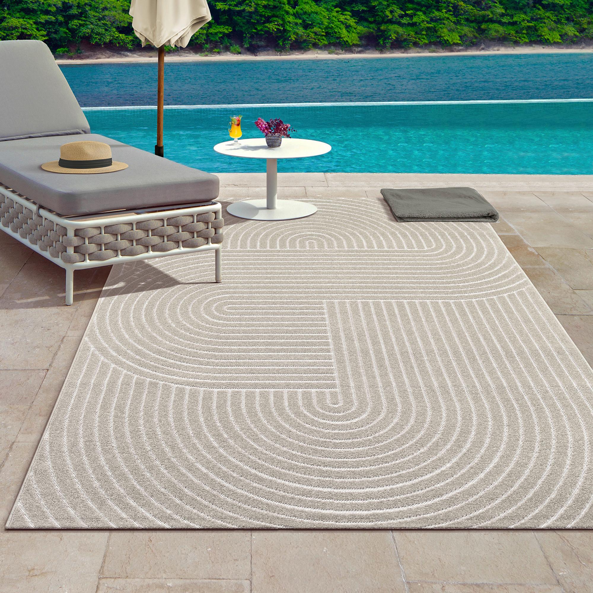 Outdoorteppich Tenerife Plus 54221 - Beige, KONVENTIONELL, Textil (160/220cm)