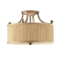 Deckenleuchte Fe-Abbey-Sf - Sandfarben, LIFESTYLE, Glas/Textil (35.6/26cm) - Elstead Lighting