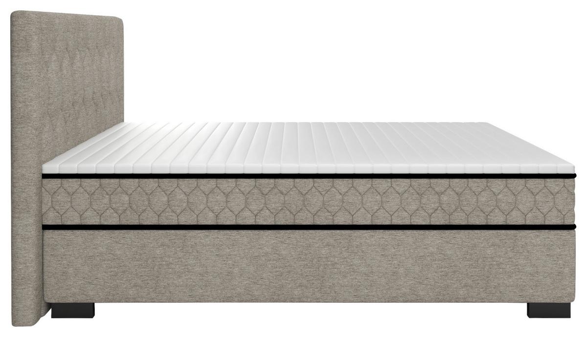 Americká posteľ MAYA D 180/200 cm, béžová - čierna/mätovosivá, Konventionell, drevo/kompozitné drevo (180/200cm) - Mömax