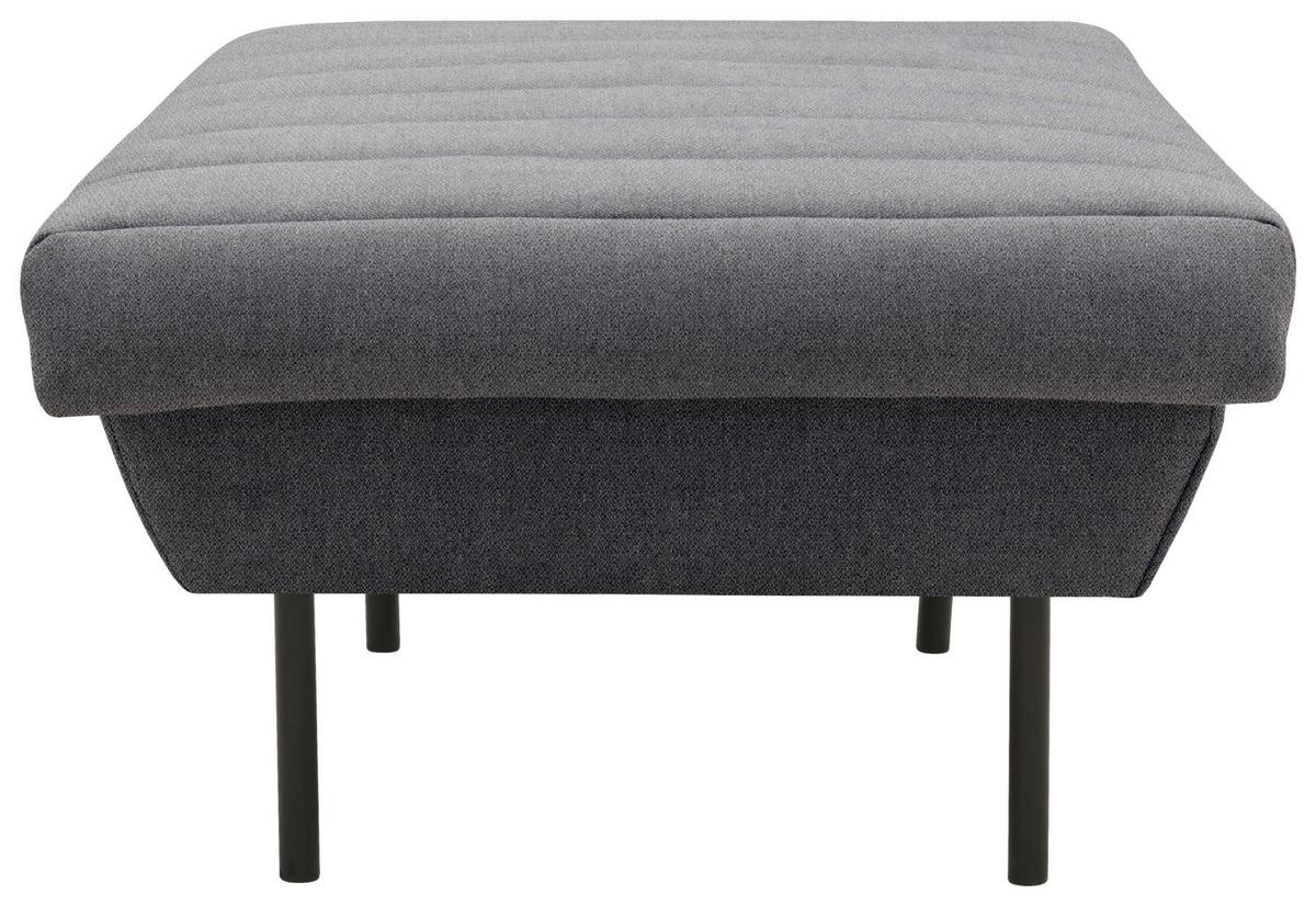 Hocker Looks Ix - Blaugrau/Schwarz, Design, Textil (70/45/70cm) - LOOKS by W.Joop