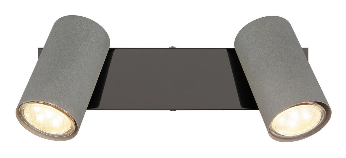 Strahler 57911-2s - Schwarzchrom/Grau, Design, Metall (26/10/12cm) - Globo