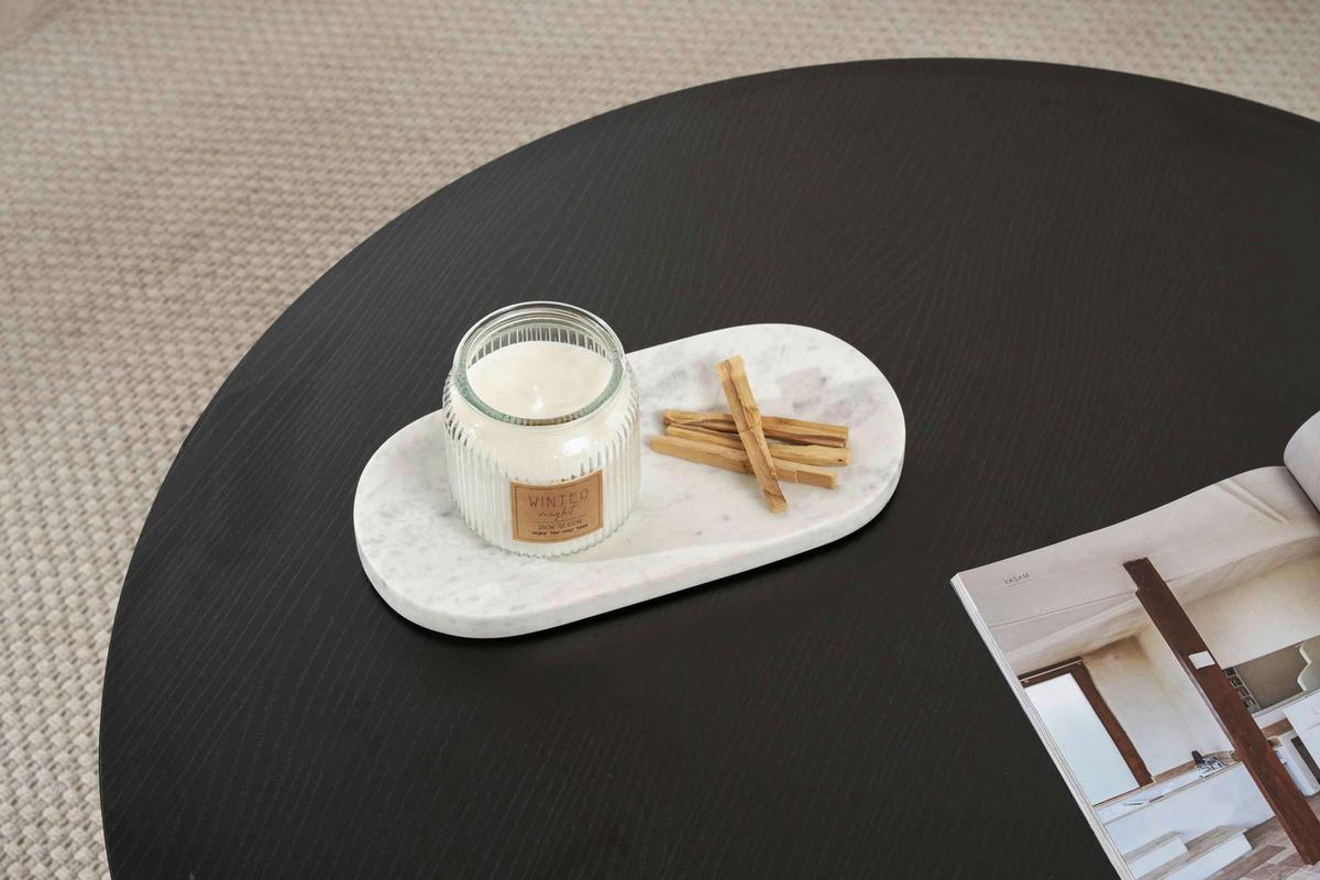 Couchtisch Soleil Schwarz L: 90cm - Schwarz, Design, Holzwerkstoff (90/90/40cm) - MID.YOU