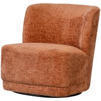 Sessel Atty Dunkelorange B: 74 Cm - Dunkelorange/Schwarz, Design, Textil (74/75/65cm) - Livetastic