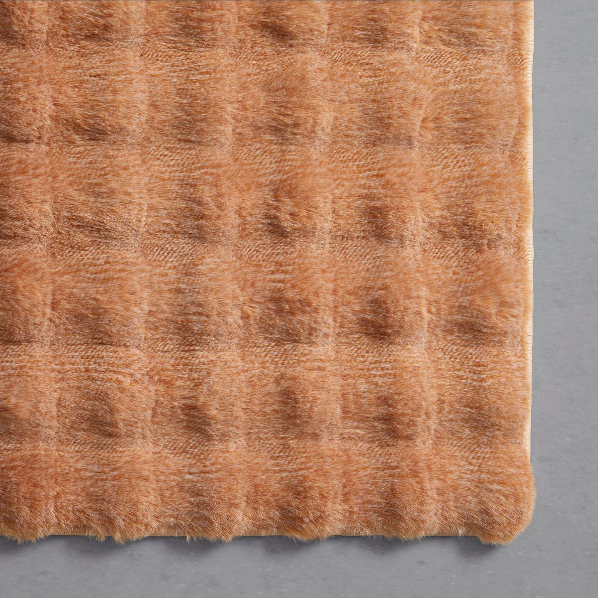 UMELÁ KOŽUŠINA BUBBLE 1 - oranžová, Modern, textil (80/150cm) - Mömax