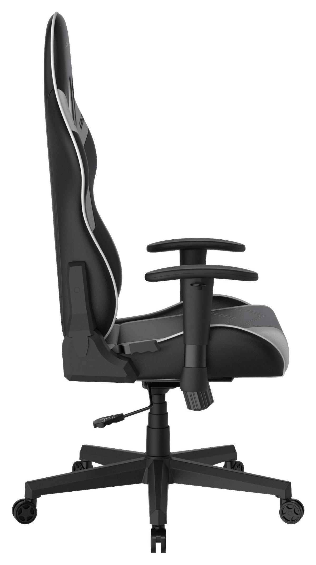 Gamingstuhl DX Racer Prince L - Schwarz/Weiß, MODERN, Kunststoff/Textil (67/126/67cm) - Dxracer