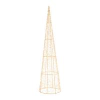 DEKORAČNÝ VIANOČNÝ STROMČEK NATAL - priehľadné/zlatá, Modern, kov/plast (16/16/60cm)