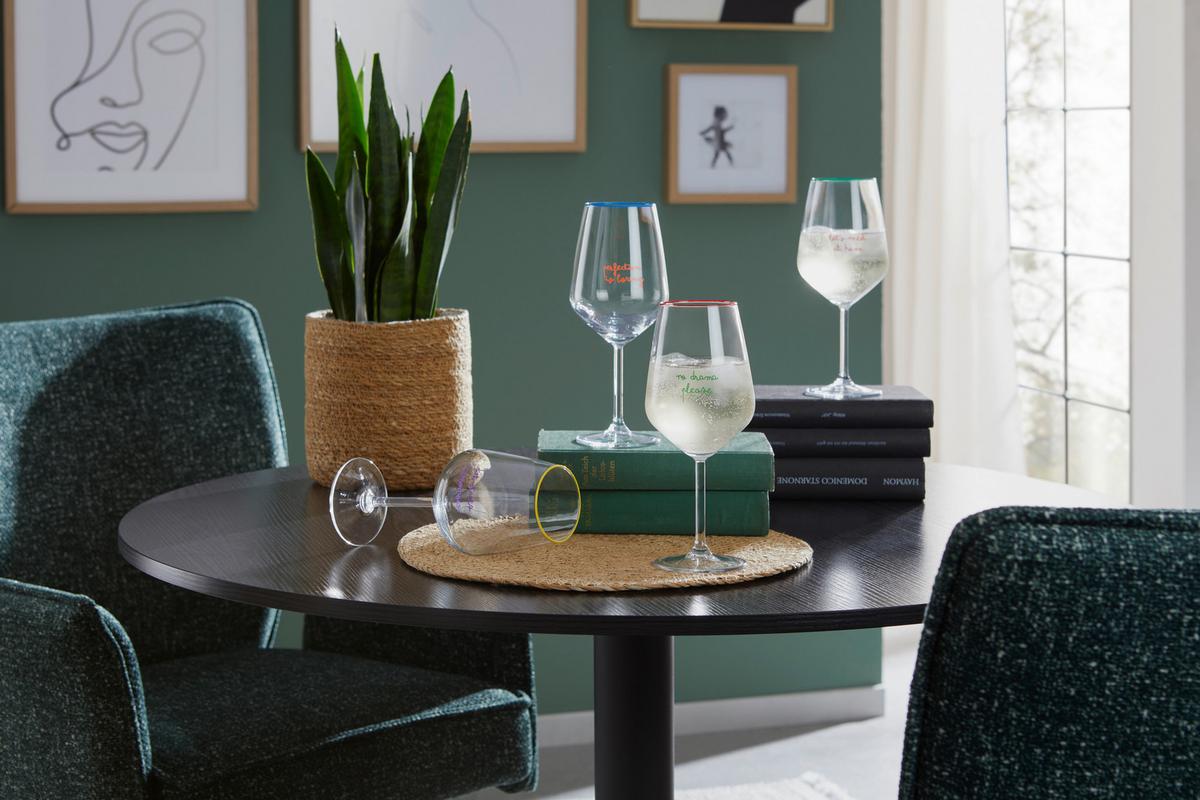 Weinglas Romy - Multicolor, MODERN, Glas (6,4/22cm) - Luca Bessoni