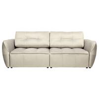 Boxspringová pohovka BOMBEI, béžový velúr - čierna/sivá, Modern, drevo/kompozitné drevo (243/94/125cm) - Premium Living