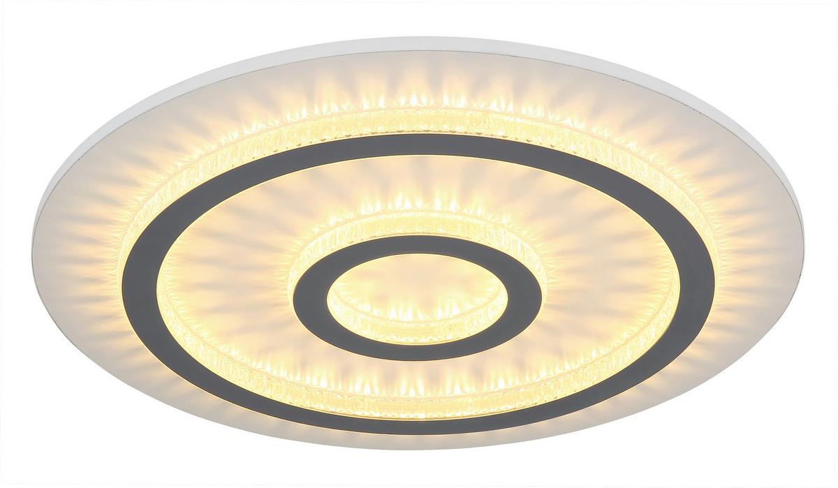 Led Mennyezeti Lámpa 48042-40w  Jayden - világosszürke/fehér, Design, műanyag/fém (45/5,5cm) - Globo