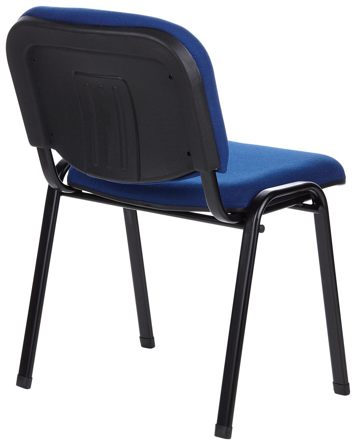 Besucherstuhl Xt 600 Sw Schwarz/Blau Bis 100 Kg - Blau/Schwarz, Basics, Textil/Metall (58/84/41cm) - MID.YOU
