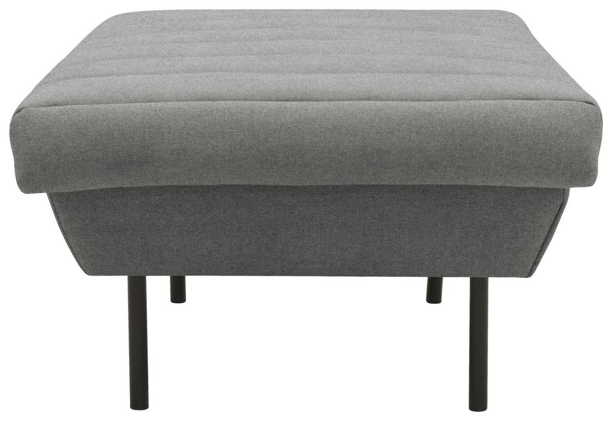 Hocker Looks Ix - Graubraun/Schwarz, Design, Textil (70/45/70cm) - LOOKS by W.Joop