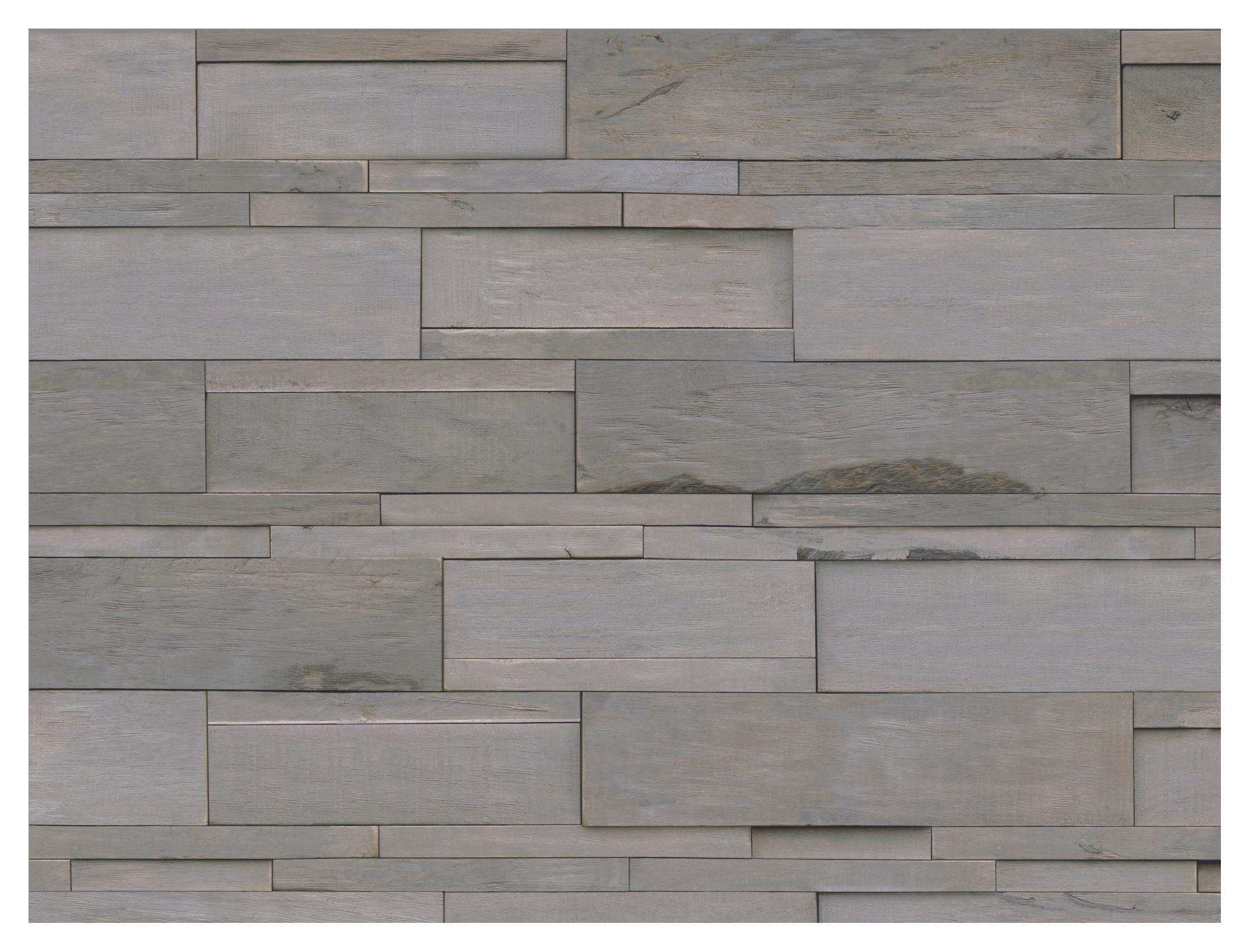 Wandverkleidung Driftwood Hevea Molucca Sea - Grau, Basics, Holz (56/20/2cm)