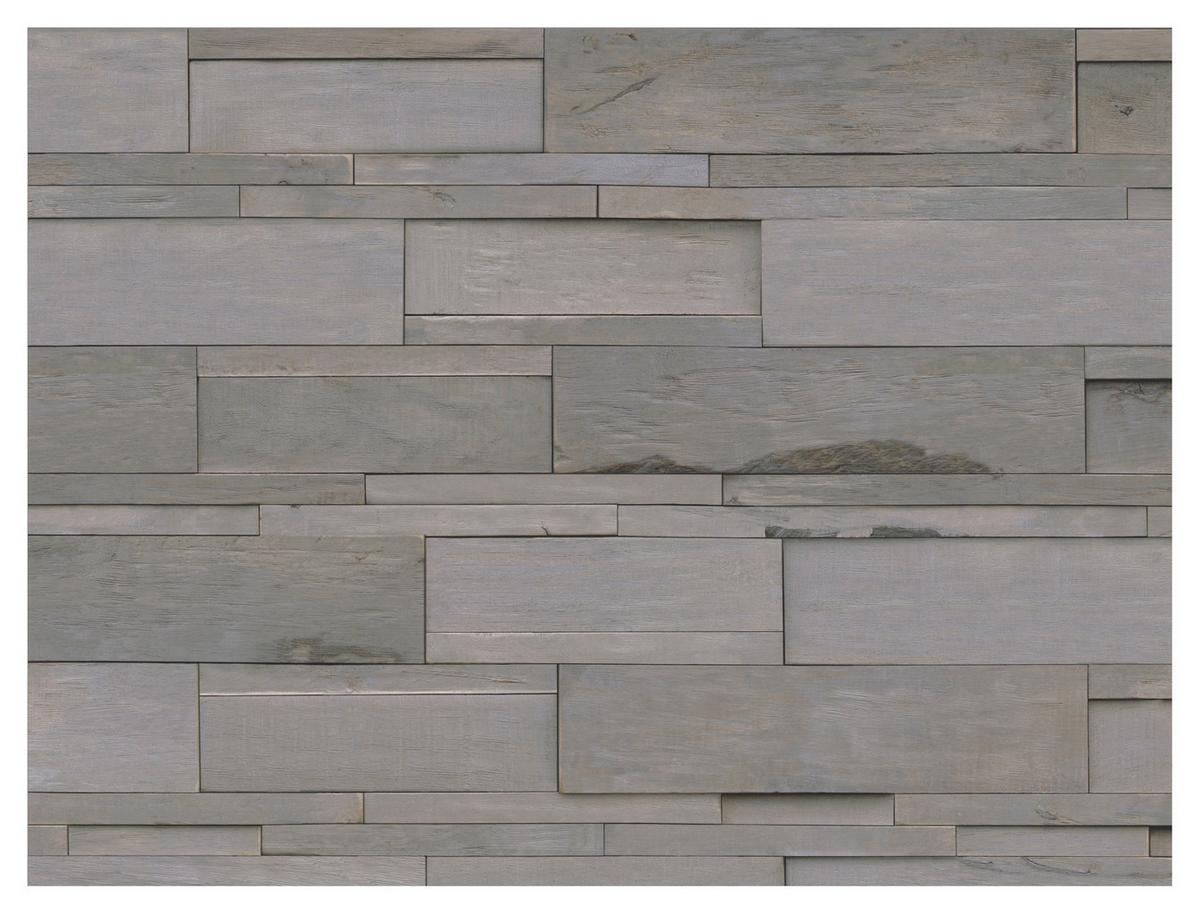 Wandverkleidung Driftwood Hevea Molucca Sea - Grau, Basics, Holz (56/20/2cm)