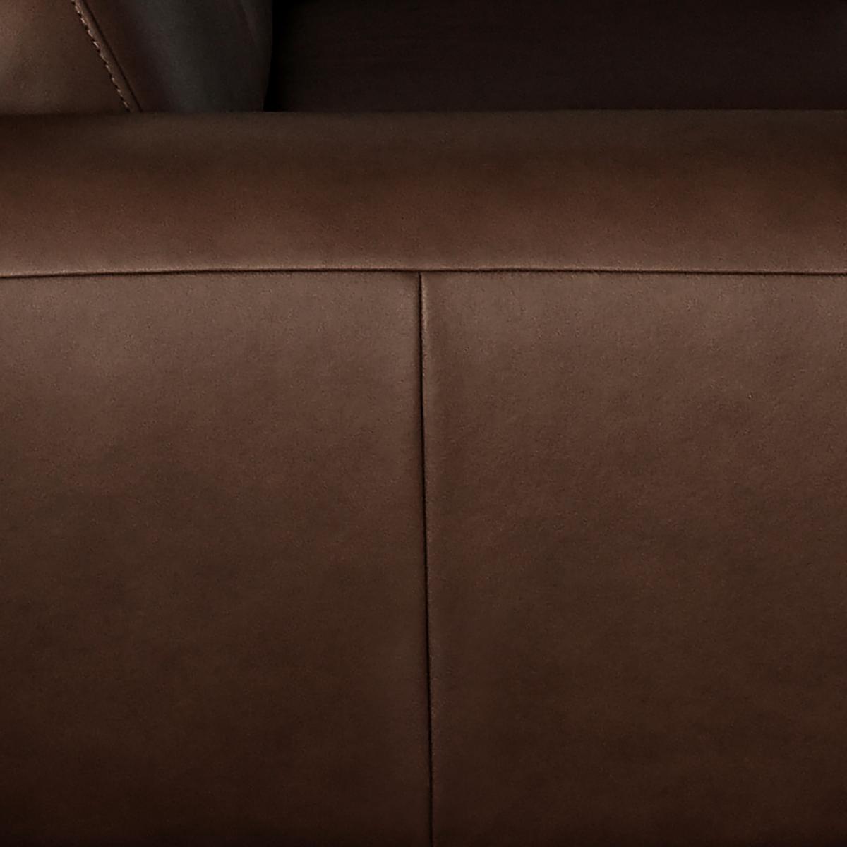 3-sitzer-sofa Spring Dunkelbraun Chrom B: 207 Cm - Chromfarben/Dunkelbraun, Design, Leder (207/85/92cm) - Livetastic