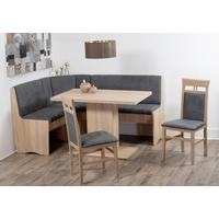 Eckbankgruppe Duisburg Olibso Titanic Grau/Eiche D. B: 165cm - Grau/Sonoma Eiche, KONVENTIONELL, Holz/Holzwerkstoff (165/89/125cm) - MID.YOU