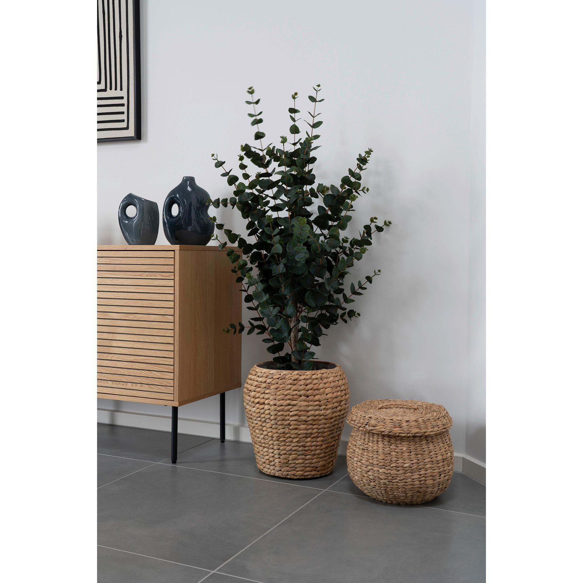 Pflanzentopf Denia Hellbraun B: 34,5 Cm - Hellbraun, Design, Holz (34.5/34.5/34.5cm)