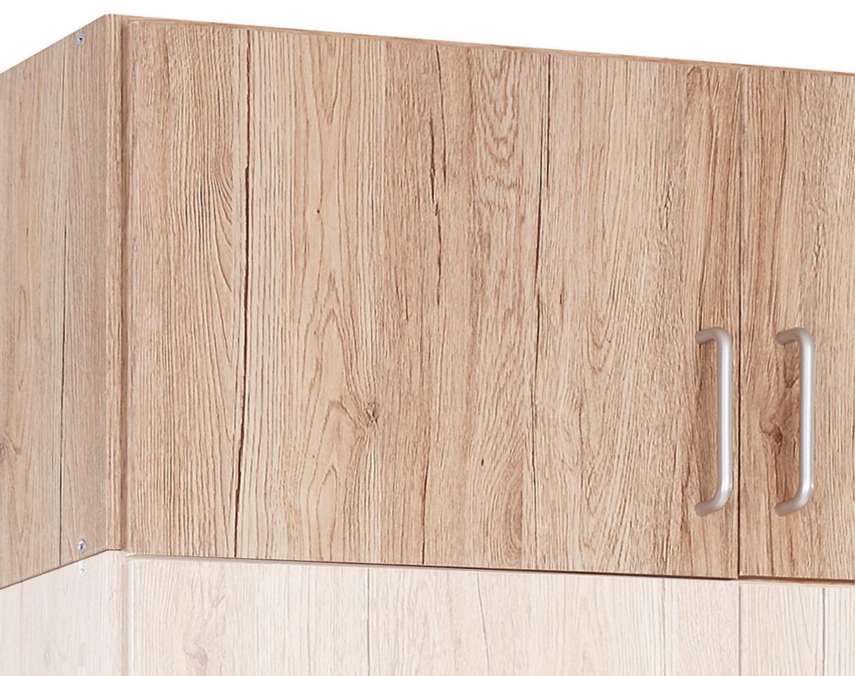 NÁSTAVEC NA SKŘÍŇ AALEN-EXTRA - barvy dubu/barvy hliníku, Konvenční, kompozitní dřevo/plast (91/39/54cm)