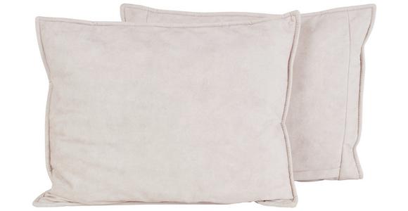 Zierkissen Lea 72x57 cm Polyester Creme mit Zipp - Creme, KONVENTIONELL, Textil (72/57cm) - Luca Bessoni