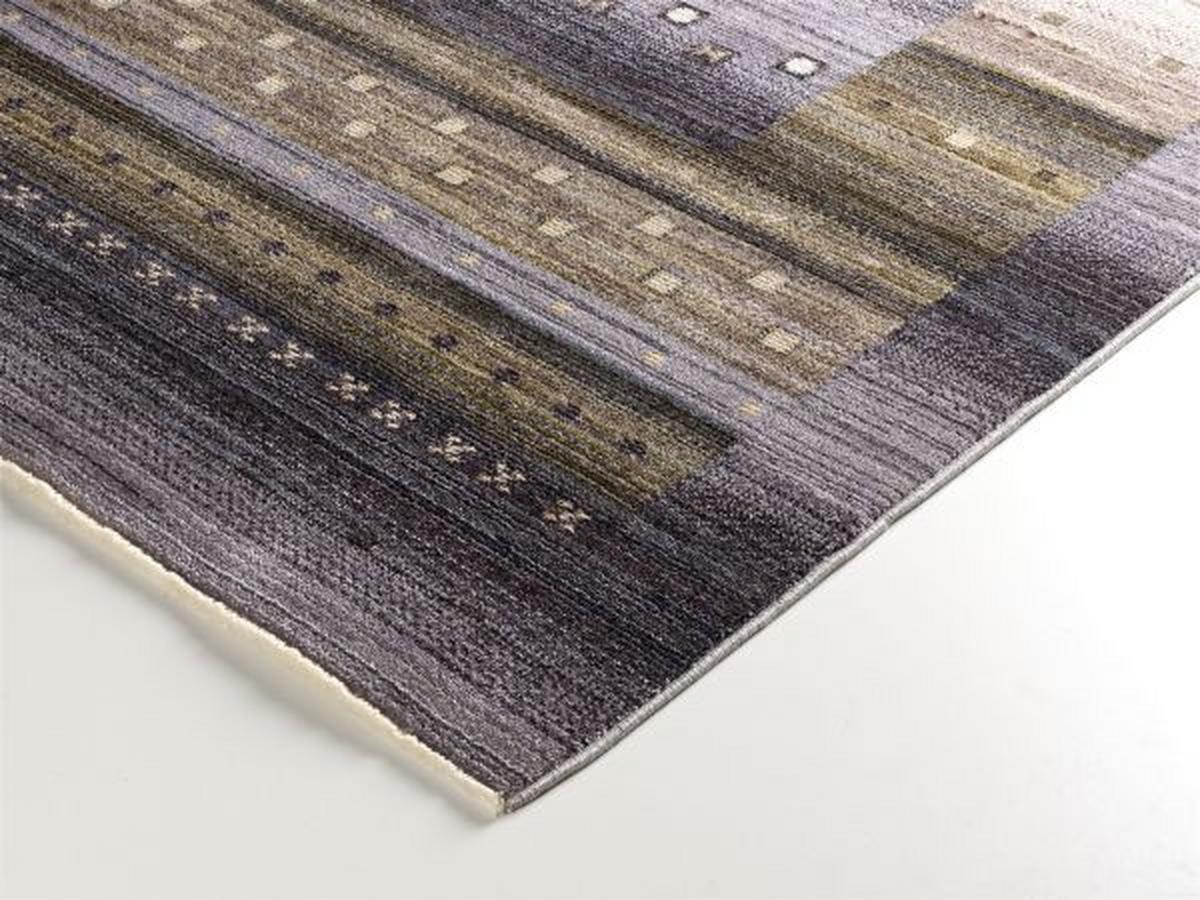 Webteppich Oculus Grau 90x190 cm - Beige/Schwarz, Basics, Textil (90/190cm) - Novel