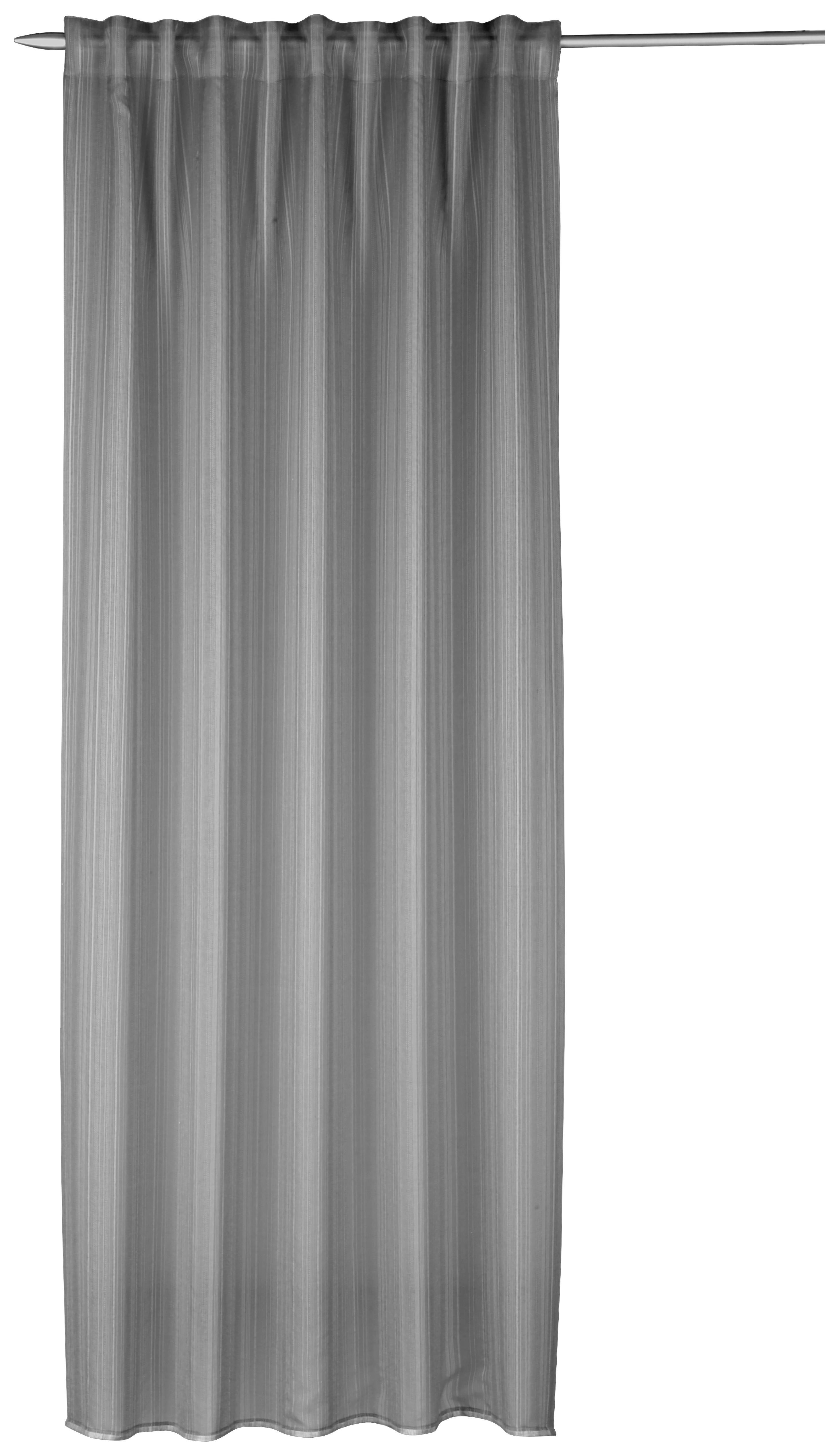 Vorhang Mit Band Kiara 135x245 Cm Anthrazit - Anthrazit, MODERN, Textil (135/245cm) - Luca Bessoni