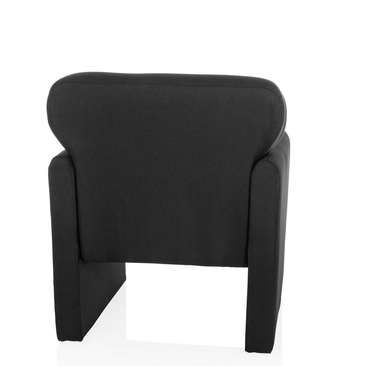 Loungesessel Caripito Schwarz B: 66 Cm - Schwarz, MODERN, Textil (66/77/74cm) - MID.YOU