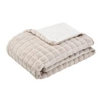 MÄKKÁ DEKA OLAV - béžová, textil (130/170cm) - Mömax