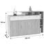 Kommode Tom - Eichefarben/Silberfarben, MODERN, Holzwerkstoff (190/105/40cm) Kommode Tom - Eichefarben/Silberfarben, MODERN, Holzwerkstoff (190/105/40cm)