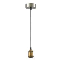 Závěs pro svítidla Blacky, 100cm - bílá/černá, kov/textil (10/100cm) - Mömax