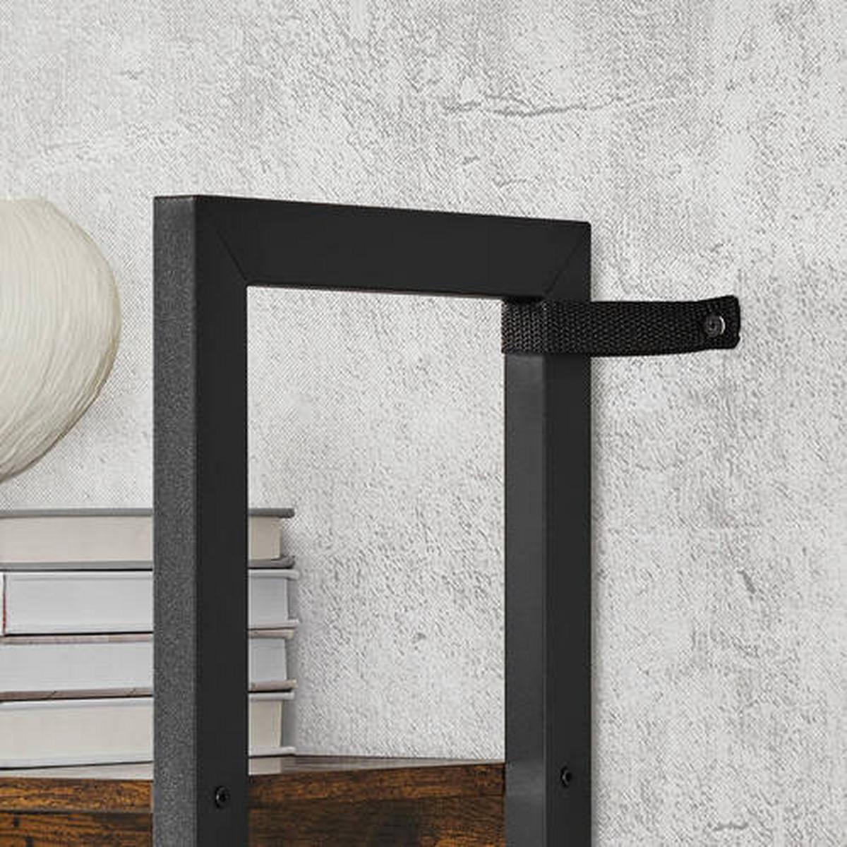 Regal Regal B: 158 cm Braun/Schwarz - Schwarz/Braun, Trend, Holzwerkstoff (158/166/24cm) - Boxxx