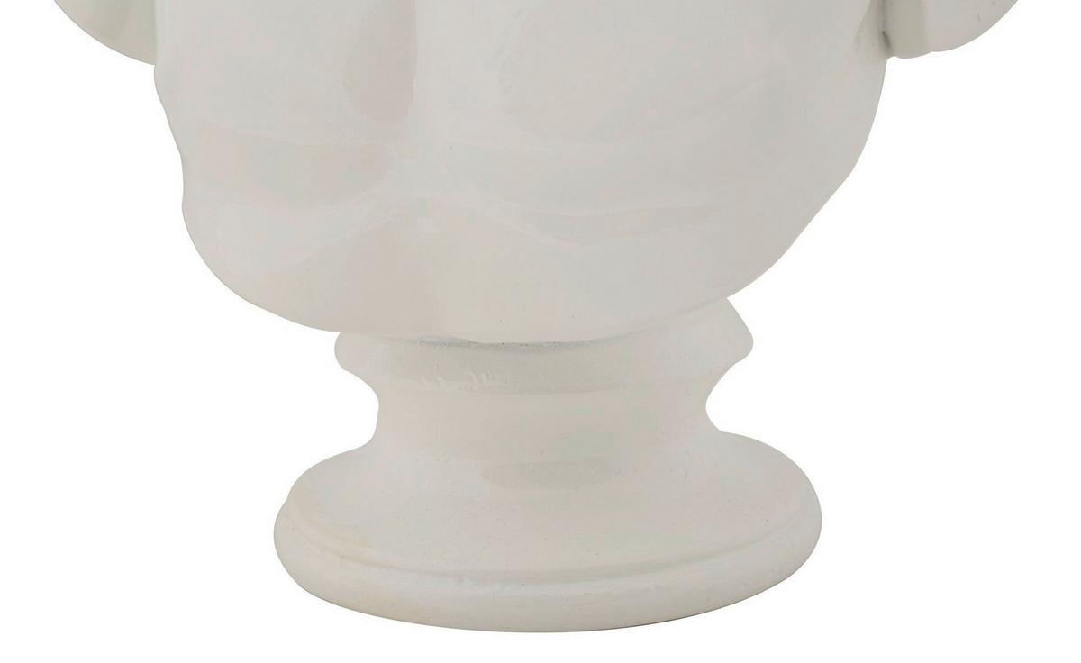 Skulptur Centurion Statue Weiß, B: 18,2 cm - Weiß, Basics, Kunststoff (18.2/25/12.8cm)